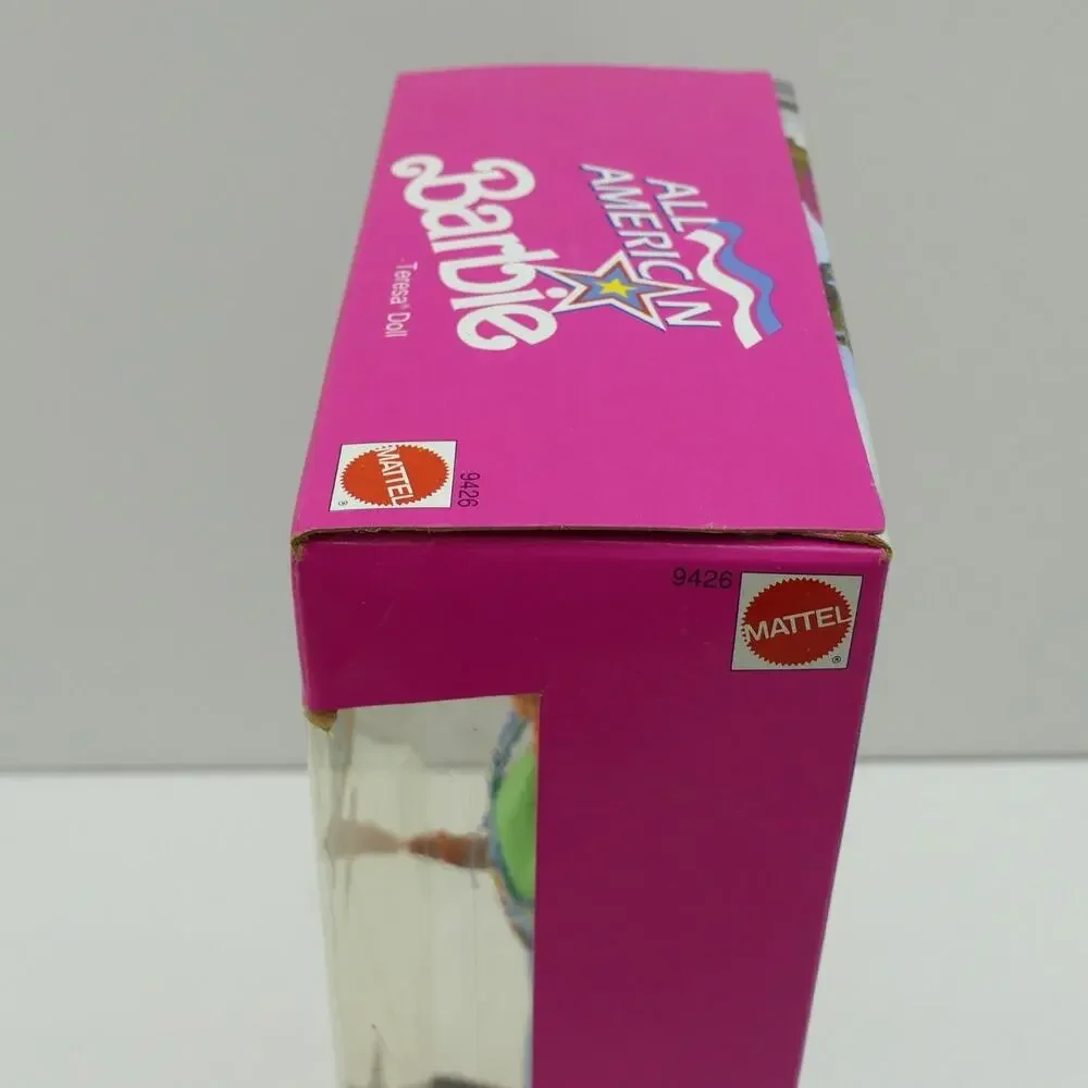 VTG Mattel 1990 Barbie All American Teresa Doll W/ Reebok Hi-Tops Sneaker NRFB